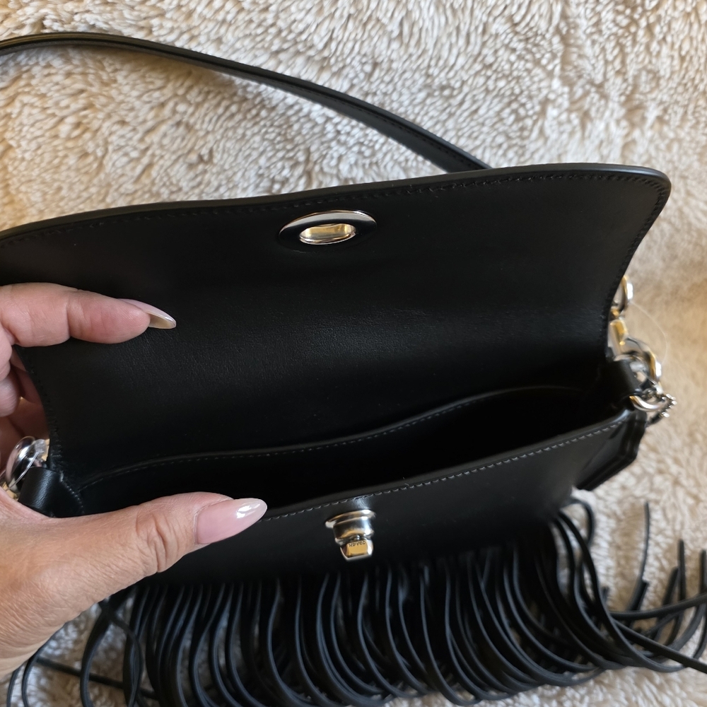 Coach Bag: Glovetanned Leather Fringe Shoulder/Crossbody Bag - Re-Edition - Picture 5 of 5